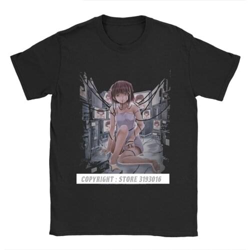 Lain Iwakura Serial Experiments Lain T Shirts 3D Printed Fashion Tee Shirt Glitch Manga Girl Sci Fi Japanese Cotton T Shirt