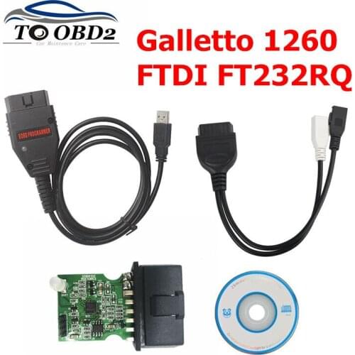 2020 FTDI FT232RQ Galletto 1260 ECU Chip Tuning Tool EOBD/OBD2/OBDII Flasher Galletto1260 ECU Flasher ECU engine tuning tool