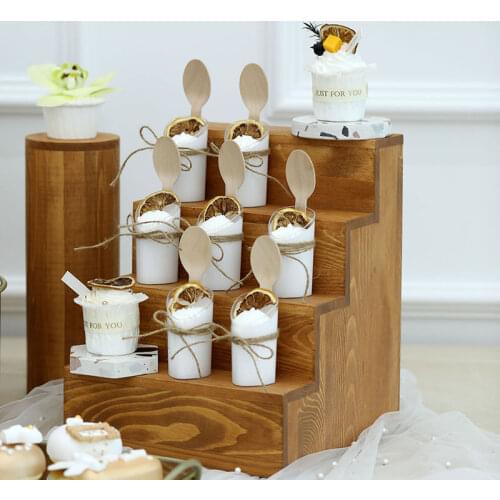 Simulation Spoon Pudding Cup Wedding Dessert Decoration реквизит для фотосъемки Artificial Food Photography Prop Cabinet Display