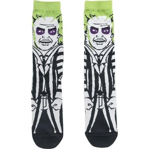 K2229 Anime Print socks fashion funny novelty Horror Movies sock comfort happy colorful cotton crew socks