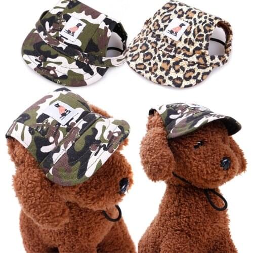 Dog Visor Hats Pet Outdoor Sports Hats Pet Baseball with Adjustable Chin Strap for Small Dogs Dog Hats Sports Puppy