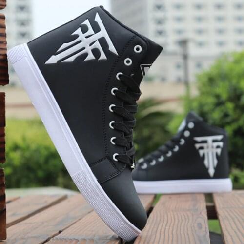 High Top Sneakers Men Casual Shoes Lace Up Trainers Male White Sneakers Breathable Tenis Casual Sneakers Men Zapatillas Hombre