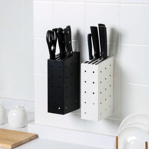 OTHERHOUSE Kitchen Storage Shelf Rack Knife Holder Block Hangers Cooker Iron Wall Mounted Shelf