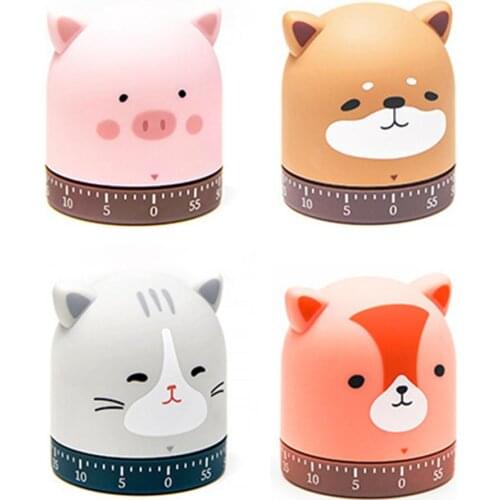 Kitchen Timer Cooking Countdown 60 Mins Plastic Mechanical Timer 360 Rotating Wind Up Alarm Timer Countdown Kitchen Accessories