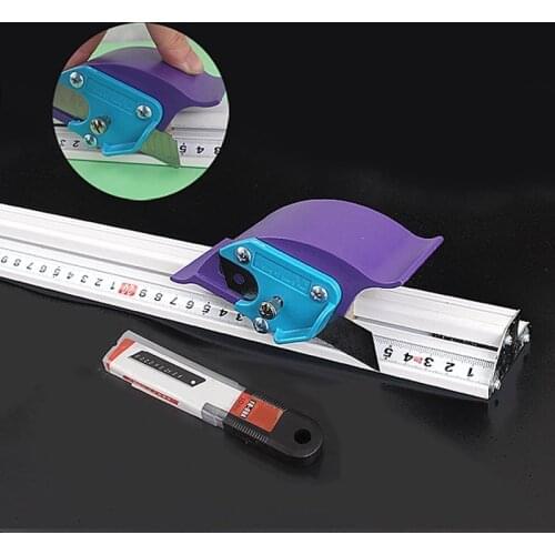 Aluminum Alloy For Kt Board Pvc Board Manual Cutting Ruler Art Advertising ruler Positioning Cutting Ruler Woodworking Tools