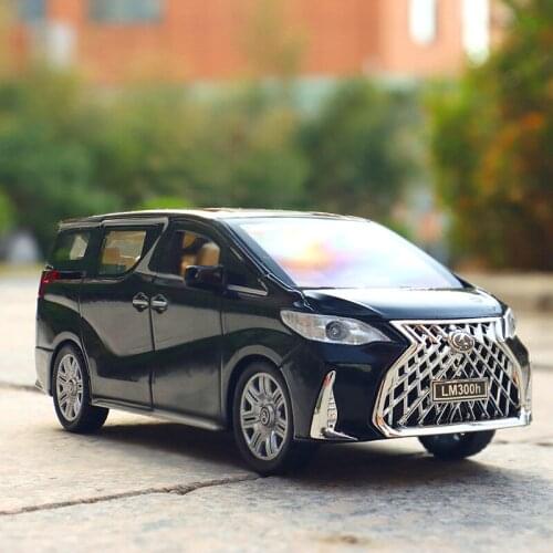 Die Cast Collectible Electronic FLashing Model Cars Static Alloy Vehicle Birthday Gift 1:32 Toys for Children Lexus LM Nancy Car