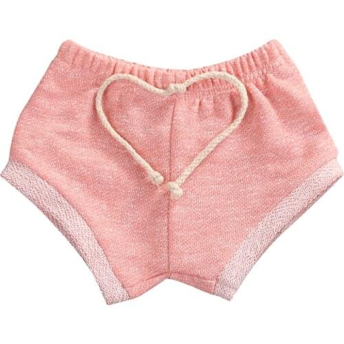 2018 Fashion Loose Solid Drawstring Summer Toddler Kids Baby Girls Hot Pants Cotton PP Children Pants Bottoms