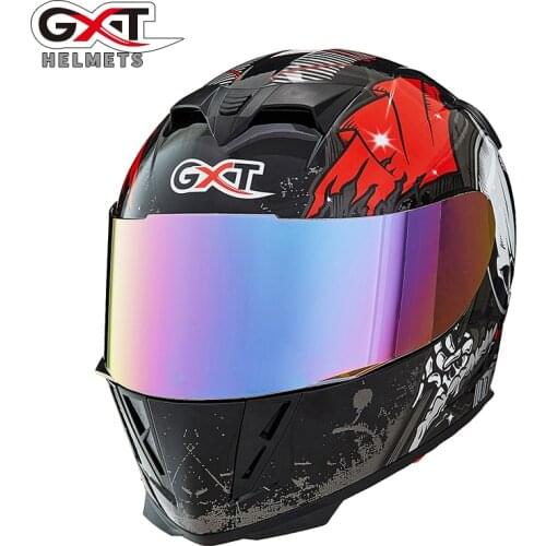 GXT358 motorcycle helmet men and women full-covered street sports car safety helmet lenses