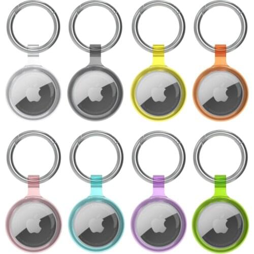Soft TPU Case for Apple Airtag Locator Tracker Devices For Airtags Anti-lost Keychain Location Protective Sleeve Cover
