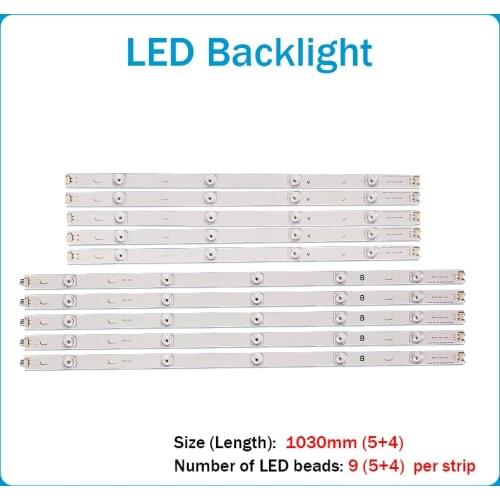 New 10 PCS/set LED backlight strip Replacement for LG 50LB650V Innotek DRT 3.0 50 A B 6916L 1736A 1735A 1978A 1979A LC500