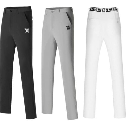 Autumn Winter 2021 A-New Men Golf Pants Warm Fleece Pants Quick-drying Sports Trousers