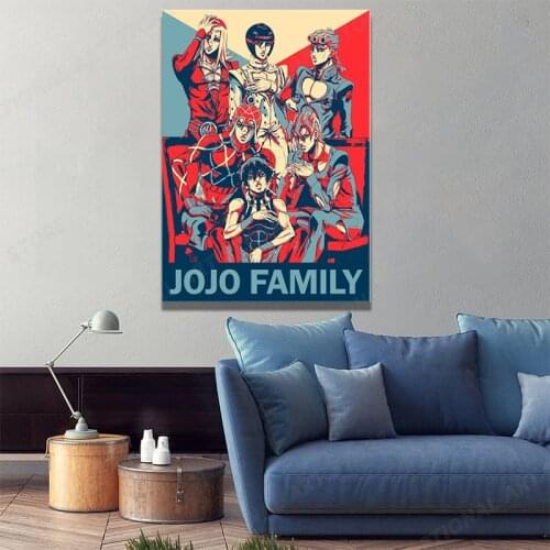 Anime Poster JoJos Bizarre Adventure JOJO Poster Canvas Painting Retro Poster Wall Decor Wall Art Picture Room Decor Home Decor