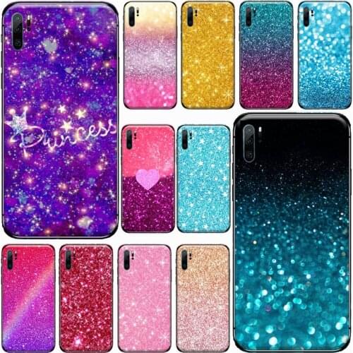 Luxury Sparkle Glitter Marble Phone Case For Huawei honor Mate P 9 10 20 30 40 Pro 10i 7 8 a x Lite nova 5t Soft silicone funda