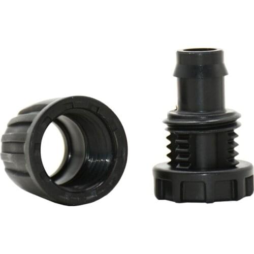 1/2" Garden hose plug End 16mm water seal With lock nut PE tube end connectors irrigation plug fittings 3pcs