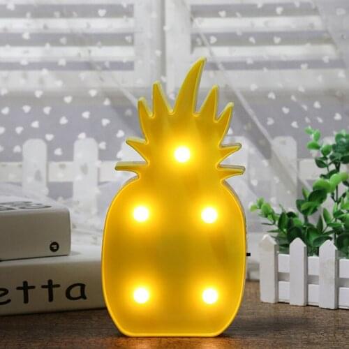 Led Night Light Lamp Lighting Child Toy Pineapple Shape String Lights Led Christmas Tree Decoration Lights Home Party Holiday