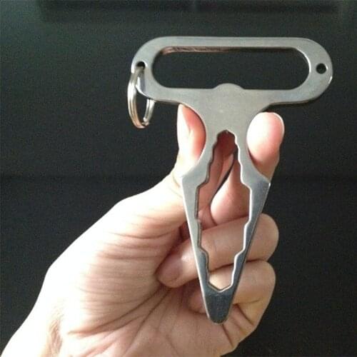 EDC Defense Spikes Multipurpose Tool Wrench Opener Screwdriver Outdoor Camping Equipment For Self-defense Survival Kit Key Ring