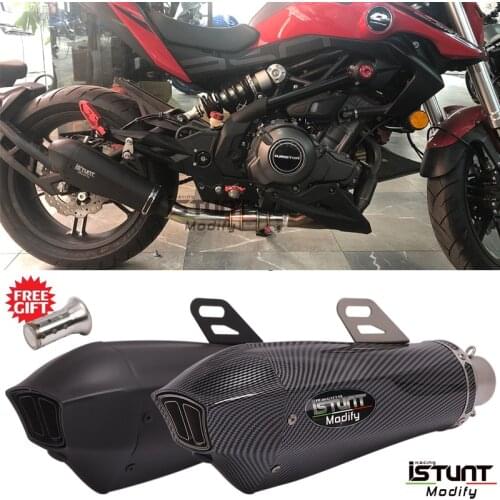Motorcycle Universal Exhaust 51mm with Db killer stickers muffler for Z900 GSXR1000 SV650 R6 R3 ZX6R ZX10 K7 MT07 Tmax530 F650GS