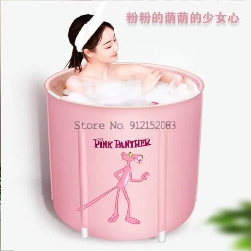 Bath Bucket Adult Bath Bucket Inflatable Household Thickened Large Bathtub Full Body Adult Thermal Insulation Plastic Folding Ba