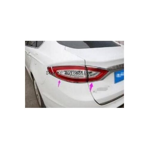 ABS Chrome Rear Tail Light Lamp Cover Trim 4pcs for ford Fusion 2013 2014