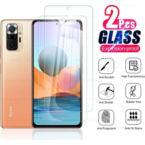 Red mi note 10 pro glass 2pcs tempered glass for xiaomi redmi note10pro note10 not 10 pro armor safty sceen protector film cover