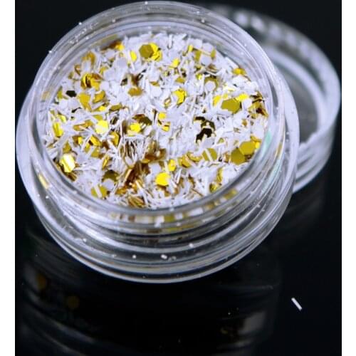 Mordda Nail Glitter Powder Decoration Snow Glitter Acrylic UV Gel Accessory For Nail Beauty 1 box