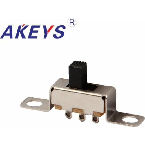 10PCS SS-12F48 1P2T-G4/G5 Single pole double throw 2 Position slide switch 3 solder lug pin verticle type