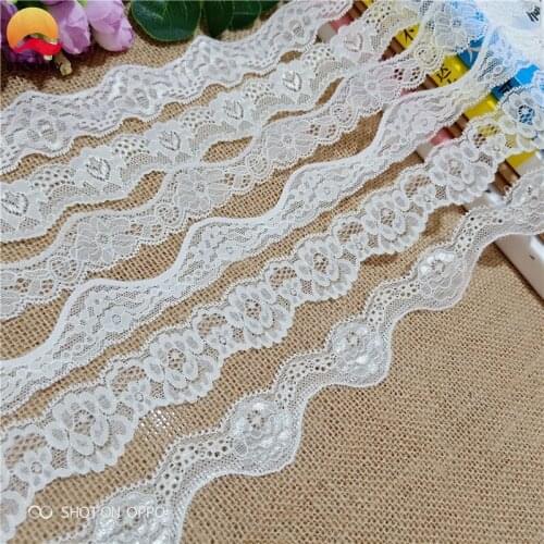 3-3.3cm S1453-1 African lace fabric white embroidery high quality DIY craft sewing dress dress lace decoration