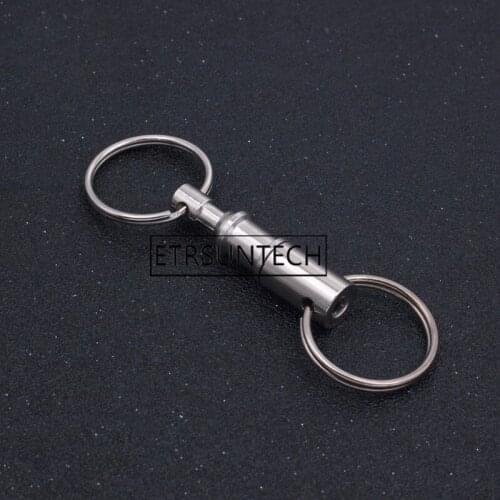 300pcs Convenient Detachable Removable Pull Apart Quick Release Keychain Gifts Key Rings Snap Lock Holder for Souvenir