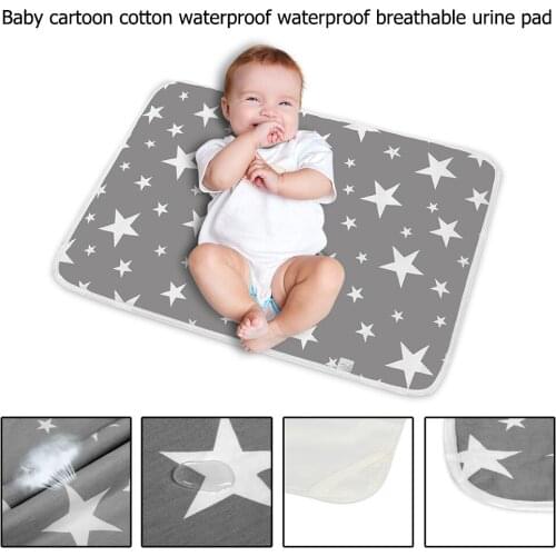 Starry Sky Printed Baby Changing Pad Infant Washable Diaper Nappy Urine Mat Kid Waterproof Bedding Changing Pads Covers