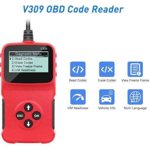 V309 Automotive Car Vehicles Engine Diagnostic Scanner Code Reader Car Check
