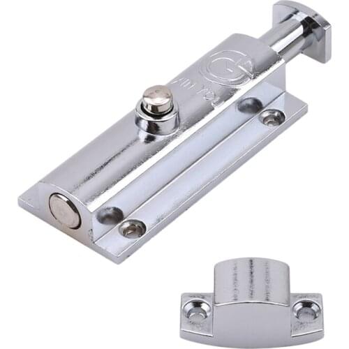 Zinc Alloy Door Latch Push Button Lock Door Window Bolt Durable Home Decoration Guard Against Theft