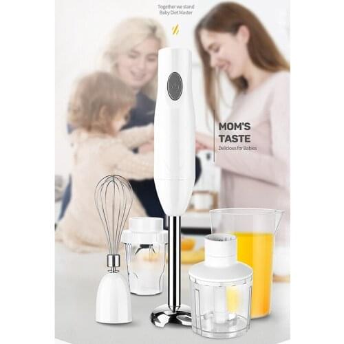 5 In 1 Electric Hand Blender Food Mixer Kitchen 150W Vegetable Meat Grinder 600Ml Baby Food Maker Fruit Blender-EU Plug