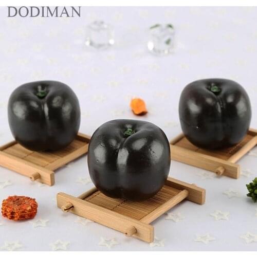 Simulation fruit plum decoration foam fake model photography prop home decoration Artificial Black cloth plum fruit