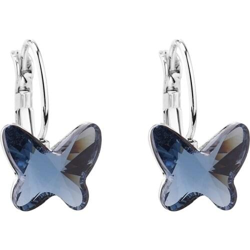 Ms Betti 2021 Classic Butterfly Crystal Drop Earrings Classic For Women Teacher Girls Wedding Party And Graduation Gifts