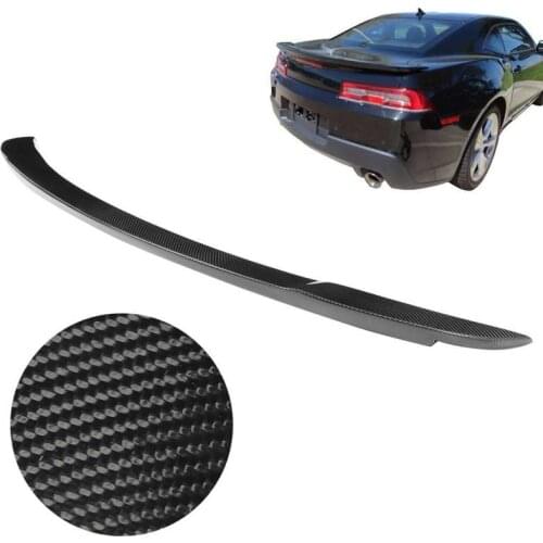 Carbon Fiber Rear Trunk Spoiler Wing Deck Lid Exterior Trim Cover Fit for Chevy Camaro 2016-2020 Car accessories