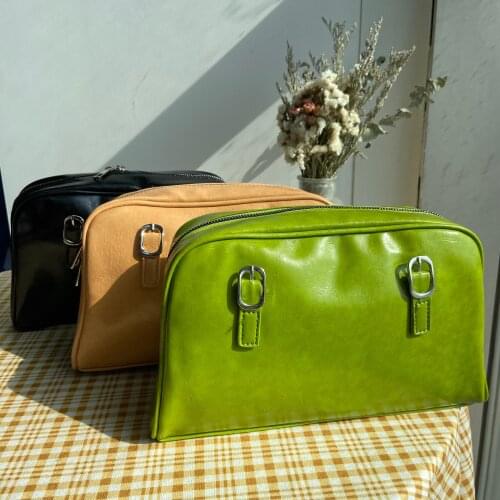 Summer Fashion Women Green Big Shoulder Bags PU Leather Female Purse Handbags Large Capacity Ladies Daily Small Casual Tote bags