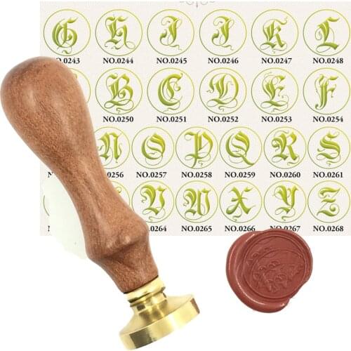 Cute Letter Wax Seal Copper head Handle Curlicue Alphabet DIY Scrapbooking Vintage Ancient Seal Retro Stamp gift HIGH QUALITY163