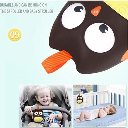 Cute Baby Toys Owl Doll Baby Rattles Gifts Baby Roly Poly Tumbler Toy With Bell Toys For Children