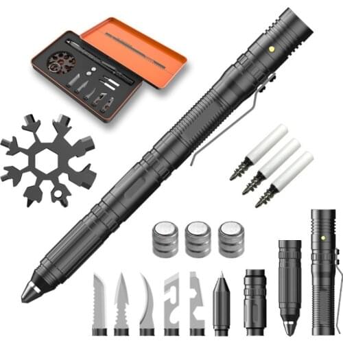 Outdoor Sports Camping Multifunctional Self-defense Pen, Multi-Purpose Tactical Pen, Personal Self-Defense Tool