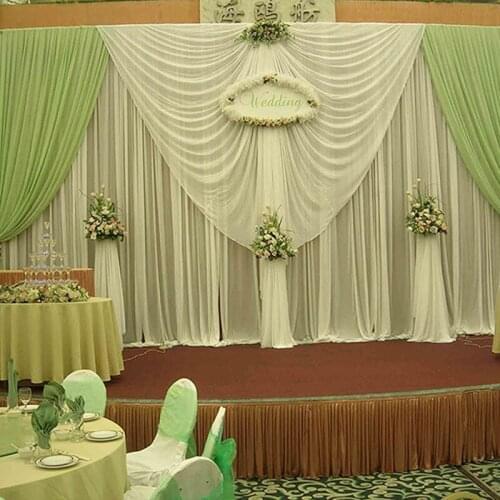 New Design Luxurious Decoration Wedding Swag Wedding drape Wedding decoration Backdrop3*6M