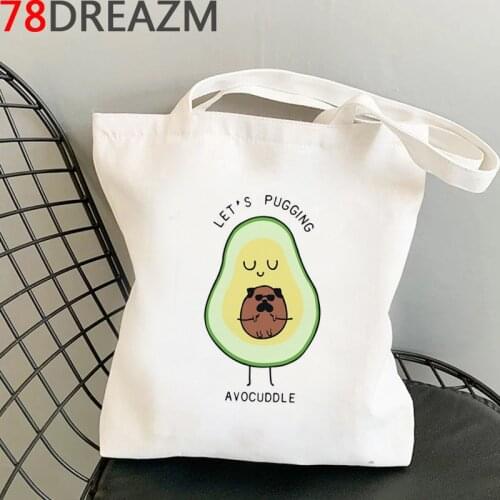 Avocado shopping bag eco handbag jute bag bolso shopper shopper bag boodschappentas foldable sac toile