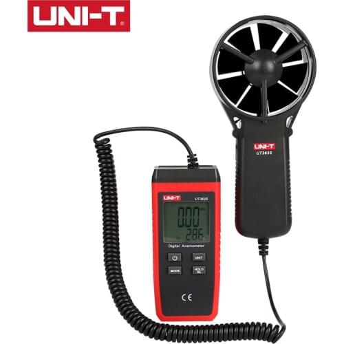 UNI-T UT363S Split Digital Anemometer Precise Wind Speed Sensor Wind Scale Display Wind Temperature Measurement 1m Drop Test