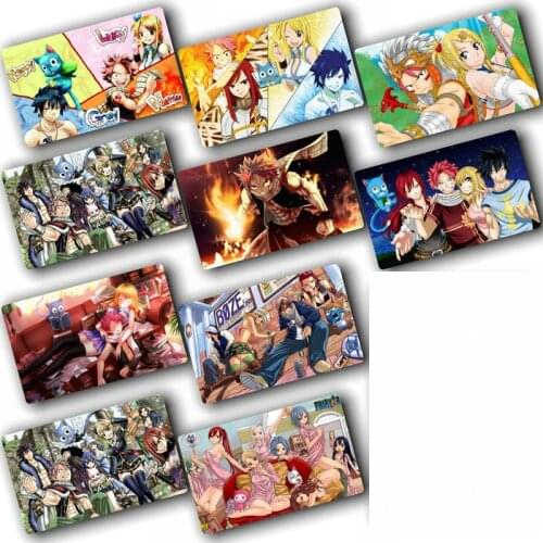 100pcs/lot Anime Fairy Tail Card Sticker Pack DIY Decoration Bus ID Waterproof Card Kids Sticker toys gift