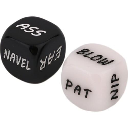 2 pcs/set Sexy Dice 20MM Dice Standard Six Sided Decider English Dice