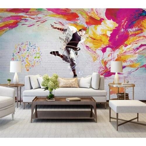Custom wallpaper 3d photo murals vitality nostalgic dance youth wall living room bedroom decoration painting mural 3d wallpaper