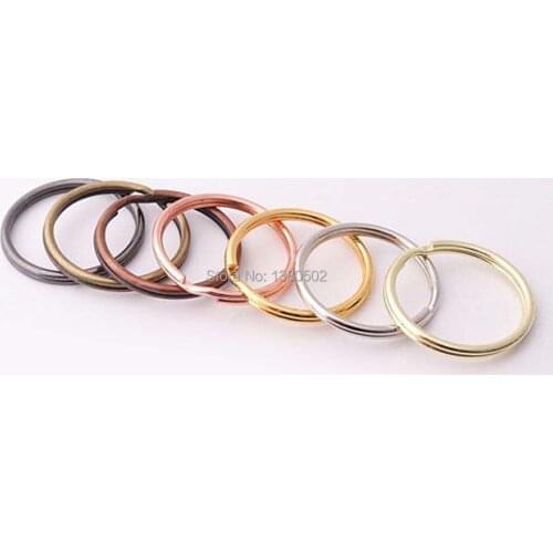 50pcs 25mm gold ,silver ,light gold ,black ,bronze copper, rose gold color metal key ring key chain buckle for bag