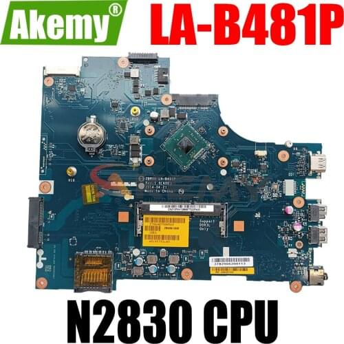 Akemy ZBW00 LA-B481P FOR DELL INSPIRON 15 3531 Laptop Motherboard CN-028V9W 28V9W N2830 Mainboard NOTEBOOK PC 100% Tested