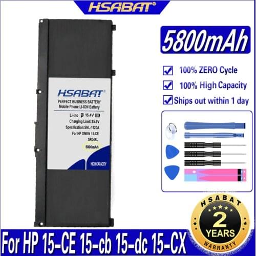 HSABAT SR04XL 5800mAh Battery for HP 15-CE 15-cb 15-dc 15-CX TPN-Q211 TPN-Q193 TPN-Q194 TPN-C133 TPN-C134 HSTNN-DB7W 917724-855