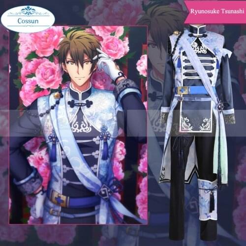Anime! Idolish7 Trigger 2019 Anniversary Ryunosuke Tsunashi Uniform Cosplay Costume Halloween Suit NEW Custom Any Size Free Ship