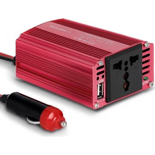 Car Power Inverter 150W 300W 12V DC to 110V 220V AC Power Supply Adapter with Dual Charging Port Converter 12v Cigarette Lighter